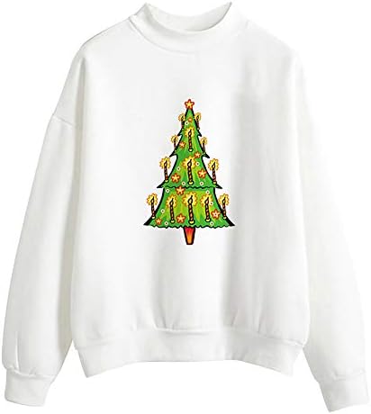 Clearance Sale for Women Tops.AIMTOPPY Women Christmas Print Long Sleeve Ladies Blouse Pullover Tops Shirt Sweatshirt