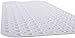 TIKE SMART Extra-Long Non-Slip Bathtub & Shower Mat 39”x16” (Smooth/Non-Textured Tubs Only) Safe, Clean, Machine-Washable, Superior Grip&Drainage, Vinyl, Opaque White