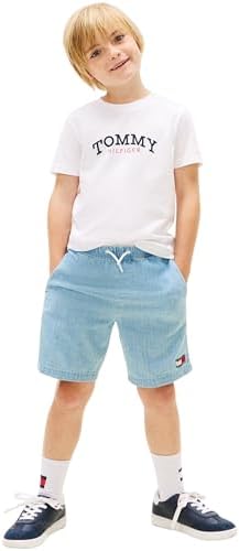 Jungen T-Shirt Kurzarm Monogram Graphic aus Baumwolle, Weiß (White), 6 Jahre