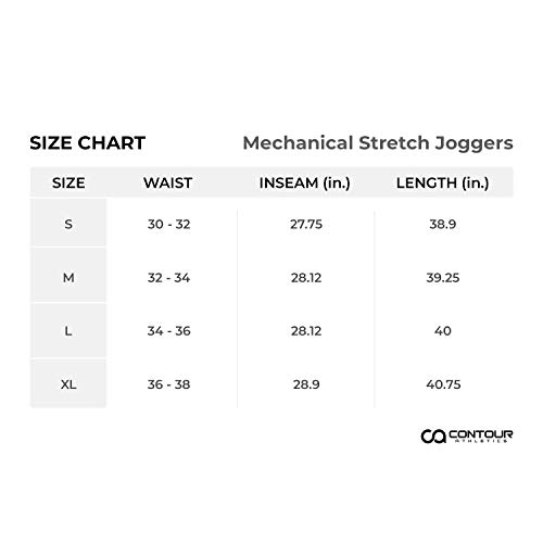 Contour Athletics Mechanical Stretch Joggers for Men Track Pants Mens