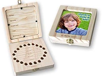 Vidal Regalos Caja Madera Infantil Mis Primeros Dientes: Amazon.es: Hogar
