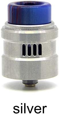 Baron RDA,24mm Tank,RDA Tank,RDA Atomizer,Baron RDA 24mm Tank BF squonk 510 pin Multifunctional Airflow Rebuildable Atomizer (Silver)