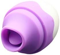 AGO TECH Rechargeable 7-Modes Oral Licking N Sucking Female Massager, Egg Shaped Stimulator (Purple)
