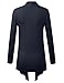 BIADANI Women Open Front Lightweight Cardigan Navy X-Large
