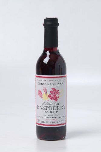 Sonoma Syrup Co Raspberry Meyer Lemon Simple Syrup, 12.7 oz for Cocktails, Tea, and Cooking