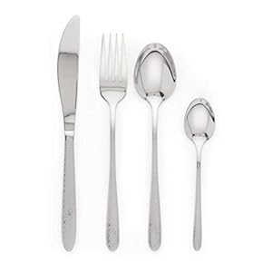 Russell Hobbs RH01519EU 16 Piece Rhombus Cutlery Set with Geometric Design Handles, Service for 4, Includes Knives…