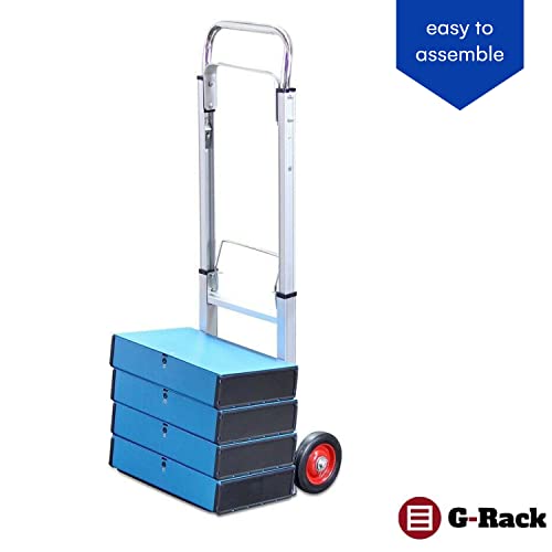 Folding Aluminium Industrial Hand Trolley with Anti Puncture Tyres