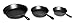 HUFTGOLD Cast Iron Skillet 3-Piece Set, Pre-Seasoned Frying Pan Set, 10-Inch, 8-Inch & 6-Inch Cookware Set