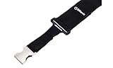 DiMarzio DD2210BK Cliplock Guitar Strap Black w/Metal Buckles w/Bonus RIS Pick (x1) 663334023642
