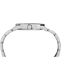 Reloj pulsera de acero inoxidable de fácil lectura para hombre Timex