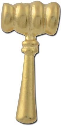 Gavel Lapel Pin - Gold (Qty: 50)