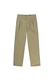 French Toast Adjustable Waist Pleated Double Knee Pant Boys Khaki 8