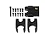 Tarot 16MM Carbon Tubes Folding Positioning Holder Set TL68B27 Black
