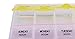 ChezMax Outdoor Weekly Pill Organizer Three-time-a-Day Pill Organizer Pill Dispensers Pill Kit English