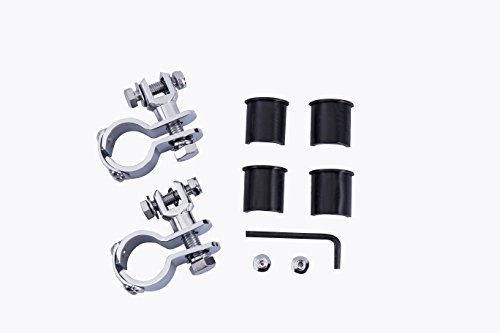 Radracing Motorcycle Footpeg Clamps Kit 1 1/4" (32mm) fit for Harley Softail Slim FLS Street Bob FXDB Suzuki Yamaha Kawasaki Honda Chrome - Thumbnail 7
