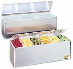 San Jamar B6183L; 3 qt EZ-Chill Garnish Center