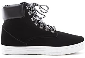 Bamboo Women's High Top Round Toe Lace Up Sneaker