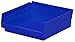 Akro-Mils 30170 Plastic Shelf Bins, Heavy Duty Storage Bins for Garage, Closet, and Drawer Organization, 12-Inch x 11-Inch x 4-Inch, Blue, 12-Pack