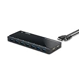 [2nd Gen]TP-Link 9-Port USB 3.0 Hub with 7 USB 3.0 Data Ports and 2 Smart Charging USB Ports. Compatible with Windows, Mac, Chrome & Linux OS, with Power On/Off Button (UH720)