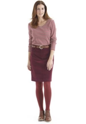 Hessnatur Cordrock Aus Bio Baumwolle Rot 40 Amazon De Bekleidung