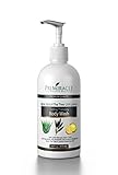 Natural Soothing Moisturizing Body Wash with Aloe Vera, Tea Tree & Lemon Essential Oils for All Skin Types. No Artificial Ingredients or Aromas