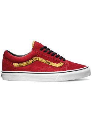red and gold vans