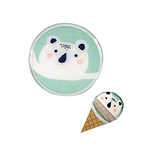 Hand Fan Mini Portable Fans Funzip Folding Pocket Purse Flyer Handheld Fan for Women/Men, Cute Animal Fruit Hand Fan, Festival Fan Gift Fan Craft Fan Folding Fan (D)