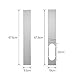 dezirZJjx Air Conditioner Accessories, 2Pcs Window Slide Kit Plate +5.9'' Window Adapter Tube Connector +5.90