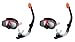 Intex Surf Rider Swimming & Diving Mask Snorkel Set for Ages 8+, Red (2 Pack)