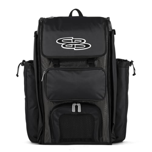 Boombah Catchers Superpack Bat Bag - BM-9024C23 Charcoal/Black - Holds 4 Bats - Backpack Version (no Wheels) at Amazon