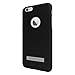 Seidio SURFACE with Metal Kickstand Case for iPhone 6 Plus/6s Plus [Slim Case] - Non-Retail Packaging - Black/Gray