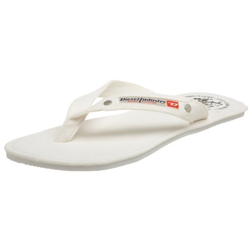 Diesel Men's Seaside Sandal,Bright White,10 M