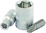 Draper 1/4 inch 25 Piece Metric Socket Set with Soft Grip Ratchet Case view 6