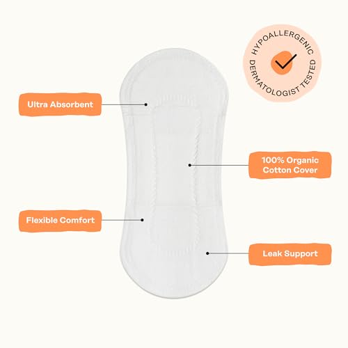 The Honey Pot Company - Non-Herbal Everyday Panty Liners for Women - Organic Cotton Cover & Ultra-Absorbent Pulp Core - Sanitary Pads - Feminine Care - 30 ct