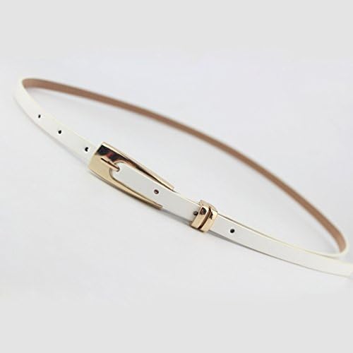 Jiolk ベルト レディース 開店記念セール 細 Puレザー おしゃれ 金属バックル 無地 細いベルト チュニック ワンピース ウエスト ドレス シンプル