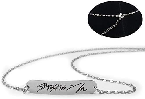 ShengshiZZ New ReleasedKpop Straykids Stray Kids Pendant Necklace Fashion Jewelry Silver Titanium Chain Necklaces & Pendants Highlight Your Collarbone