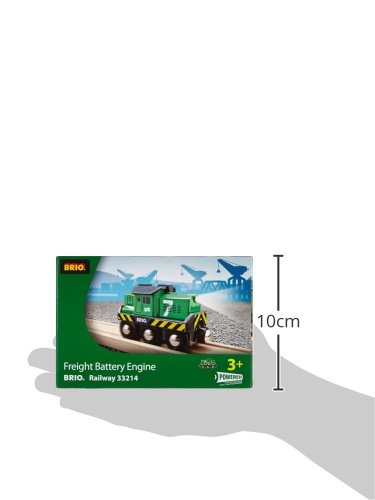 BRIO World Freight Battery Engine - Battery-Operated Toy Train for Wooden Tracks - Powerful Motorized Train Engine Pulls The Longest Sets - Works with All Railway Sets - Ages 3 & Up