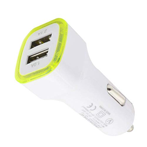 Tralntion LED Dual USB Car Charger Cigarette Lighter Car Charger for GPS Mobile Phone MP3 PDA Bluetooth Headset Digital Camera