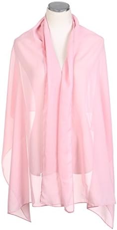 Rulala Fancy Chiffon Scarve Shawls Wraps in Soild Color for Evening Party