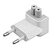 PRLANYDAR US to Europe Plug Converter Travel Charger Adapter for Apple MacBook/iPad/iPhone/iPod