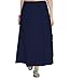 Saree Petticoat (60 Color Options) 100% Cotton Adjustable Waist (With Nada/String) ( Free Size Stitched ) Navy Blue