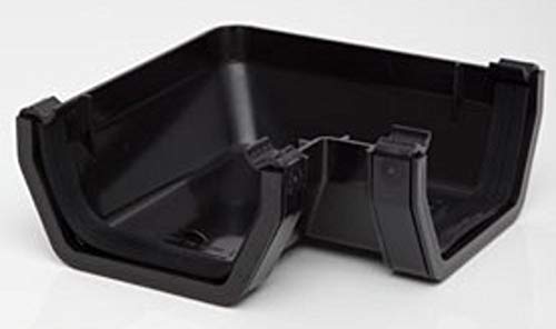 POLYPIPE RS203b 90° Angle Black for 112 x 65mm Square guttering System
