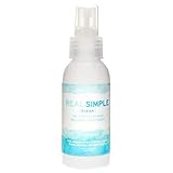 Real Simple Clean Travel-Size Wrinkle Release, Static Cling Remover, Pillow & Fabric Freshener, Out The Door No-Iron Quick Fix, USDA Certified Biobased Product, Made in USA, Unscented, 3 oz