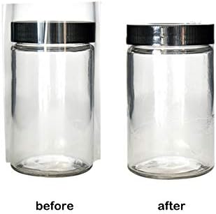 Clear Plastic NON-Perforated Shrink Bands for Jar/Pot Caps 2 SIZE CHOICES *127 x 105 Fits (71-77) mm Diameter (1 PCS SAMPLE)