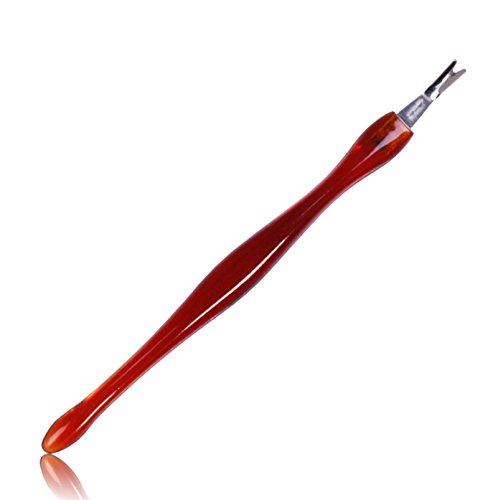 Hujinlder Nail Tips Care Skin Remover Tool Manicure Cuticle Pusher Trimmer - Thumbnail 3