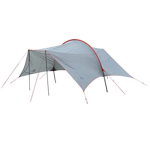 Kelty Big Shady 3-Season Sun Shelter - Protection from high Angle Sun and rain, Large 6 Chair Footprint, Backpacking, Camping, Picnic and Travel shelter - Duffel Carry Bag Included