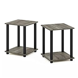 Furinno Simplistic Set of 2 End Table, French Oak