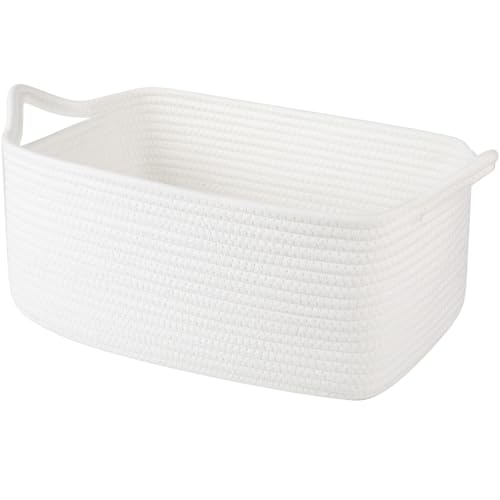 OIAHOMY Woven Storage Basket White