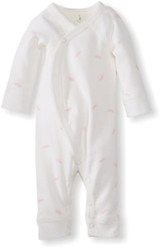 Pure Baby Unisex-Baby Newborn Crossover Long Sleeve Growsuit