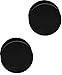 Forbidden Body Jewelry Ear Gauges, Solid Double Flared Saddle Plug Black Acrylic Earrings 5/8 Inch 16mm (Sold as a Pair)